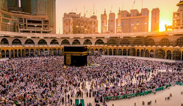Makkah,,Saudi,Arabia,-,12.11.2019,-,Sunset,At,The,Kaaba