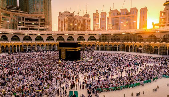 Makkah,,Saudi,Arabia,-,12.11.2019,-,Sunset,At,The,Kaaba
